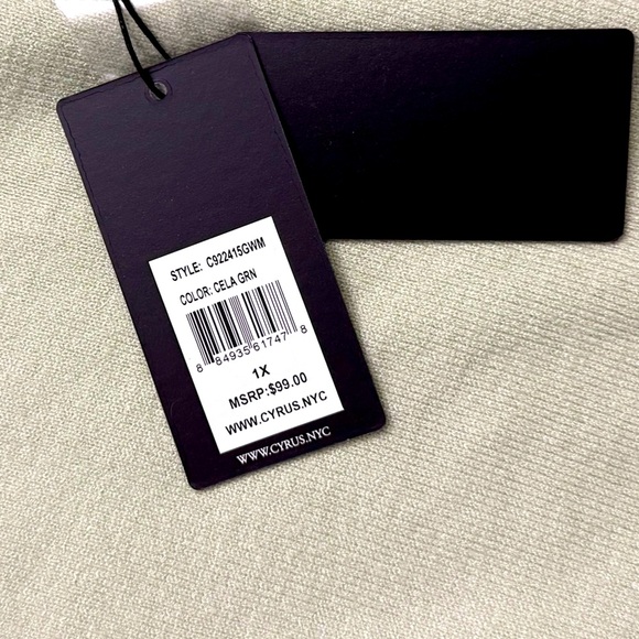 Cyrus • Light Green Crochet Trim Sweater - Picture 9 of 10